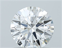 Natural Diamond 0.72 Carats, Round with Excellent Cut, F Color, VVS2 Clarity and Certified by GIA