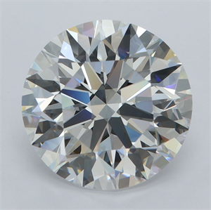 Picture of Lab Grown Diamond 3.95 Carats, Round with Ideal Cut, D Color, FL Clarity and Certified by IGI