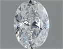Natural Diamond 1.00 Carats, Oval with  Cut, F Color, SI2 Clarity and Certified by GIA
