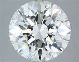 Picture of Natural Diamond 4.03 Carats, Round with Excellent Cut, J Color, VS2 Clarity and Certified by GIA