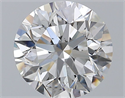 Natural Diamond 2.51 Carats, Round with Excellent Cut, E Color, SI2 Clarity and Certified by GIA