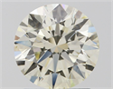 Natural Diamond 1.50 Carats, Round with Excellent Cut, K Color, VS2 Clarity and Certified by IGI