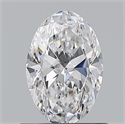 Natural Diamond 0.70 Carats, Oval with  Cut, D Color, VS1 Clarity and Certified by GIA