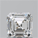Natural Diamond 1.01 Carats, Asscher with  Cut, G Color, VVS2 Clarity and Certified by GIA
