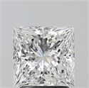 Natural Diamond 2.05 Carats, Princess with  Cut, E Color, SI2 Clarity and Certified by GIA