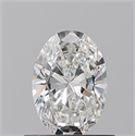 Natural Diamond 0.52 Carats, Oval with  Cut, G Color, VVS1 Clarity and Certified by GIA