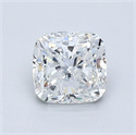 Natural Diamond 1.00 Carats, Cushion with  Cut, G Color, I1 Clarity and Certified by GIA