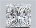 Natural Diamond 1.02 Carats, Princess with  Cut, E Color, SI1 Clarity and Certified by GIA