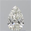 Natural Diamond 0.70 Carats, Pear with  Cut, J Color, VVS1 Clarity and Certified by GIA