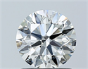 Natural Diamond 1.00 Carats, Round with Excellent Cut, J Color, VS2 Clarity and Certified by GIA