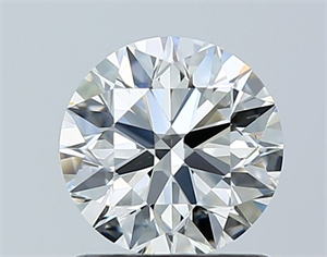 Picture of Natural Diamond 1.00 Carats, Round with Excellent Cut, J Color, VS2 Clarity and Certified by GIA