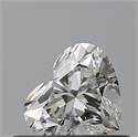 Natural Diamond 0.44 Carats, Heart with  Cut, I Color, VVS1 Clarity and Certified by GIA