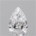 Diamante Natural 0.52 quilates, De pera , Color D, claridad VVS2 y certificado GIA