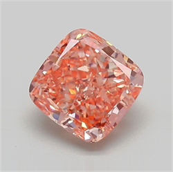 Picture of Lab Grown Diamond 2.59 Carats, CUSHION MODIFIED with  Cut, Fancy Intense Pink Color, VVS2 Clarity and Certified by IGI