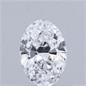 Natural Diamond 0.45 Carats, Oval with  Cut, D Color, VVS1 Clarity and Certified by GIA