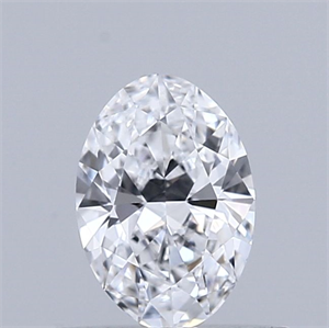 Picture of Natural Diamond 0.45 Carats, Oval with  Cut, D Color, VVS1 Clarity and Certified by GIA
