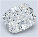 Natural Diamond 2.71 Carats, Cushion with  Cut, G Color, VVS2 Clarity and Certified by GIA