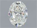 Natural Diamond 0.60 Carats, Oval with  Cut, I Color, VS1 Clarity and Certified by GIA