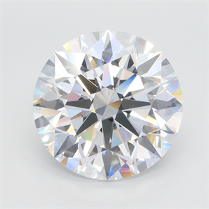 Picture of Lab Grown Diamond 7.09 Carats, Round with Ideal Cut, F Color, VVS1 Clarity and Certified by IGI