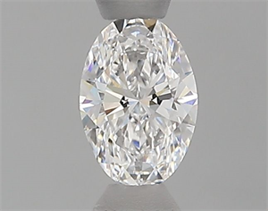 Foto Diamante Natural 0.40 quilates, Ovalado , Color D, claridad VVS2 y certificado GIA de