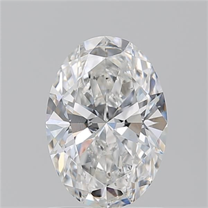 Picture of Natural Diamond 1.21 Carats, Oval with  Cut, F Color, SI2 Clarity and Certified by GIA