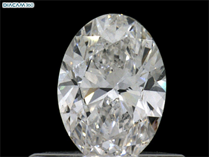 Picture of Natural Diamond 0.45 Carats, Oval with  Cut, G Color, SI1 Clarity and Certified by GIA