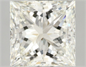 Diamante Natural 3.02 quilates, Princesa , Color K, claridad VVS1 y certificado GIA
