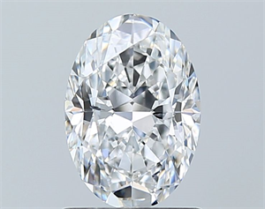 Picture of Natural Diamond 1.00 Carats, Oval with  Cut, D Color, SI1 Clarity and Certified by GIA
