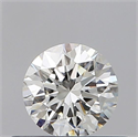 Natural Diamond 0.40 Carats, Round with Excellent Cut, H Color, VS2 Clarity and Certified by GIA