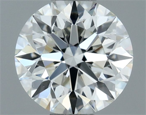 Foto Diamante Natural 0.50 quilates, Redondo , Color H, claridad VVS2 y certificado GIA de