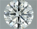 Natural Diamond 0.61 Carats, Round with Excellent Cut, I Color, SI1 Clarity and Certified by IGI