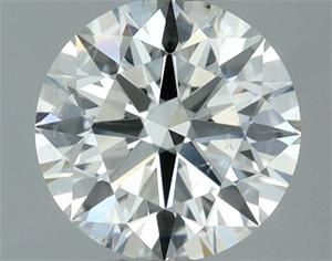 Picture of Natural Diamond 0.61 Carats, Round with Excellent Cut, I Color, SI1 Clarity and Certified by IGI