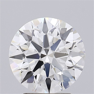 Picture of Lab Grown Diamond 2.87 Carats, Round with Ideal Cut, F Color, VS1 Clarity and Certified by IGI