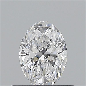 Picture of Natural Diamond 0.50 Carats, Oval with  Cut, D Color, VS2 Clarity and Certified by GIA