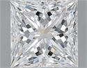 Diamante Natural 2.02 quilates, Princesa , Color D, claridad SI1 y certificado GIA