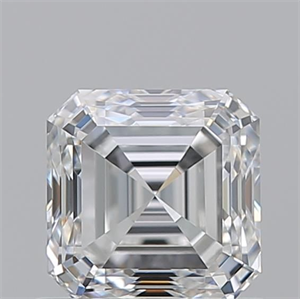 Foto Diamante Natural 0.90 quilates, Asscher , Color F, claridad VVS1 y certificado GIA de