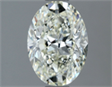 Natural Diamond 1.30 Carats, Oval with  Cut, J Color, VS2 Clarity and Certified by IGI
