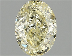 Picture of Lab Grown Diamond 1.51 Carats, Oval with  Cut, Fancy Intense Yellow Color, VS1 Clarity and Certified by IGI