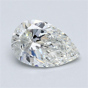 Picture of Natural Diamond 2.01 Carats, Pear with  Cut, H Color, SI2 Clarity and Certified by GIA