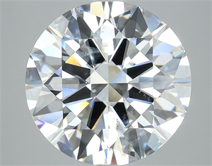 Picture of Natural Diamond 4.01 Carats, Round with Excellent Cut, E Color, I1 Clarity and Certified by GIA