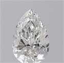 Diamante Natural 0.81 quilates, De pera , Color F, claridad SI1 y certificado GIA