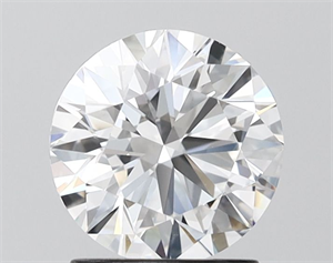Picture of Lab Grown Diamond 1.50 Carats, Round with Ideal Cut, D Color, VVS2 Clarity and Certified by IGI