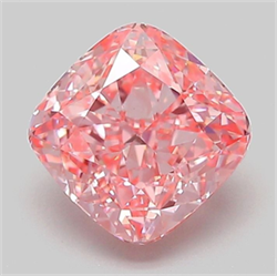 Picture of Lab Grown Diamond 2.03 Carats, CUSHION MODIFIED with  Cut, Fancy Vivid Pink Color, VVS2 Clarity and Certified by IGI