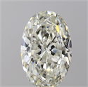 Diamante Natural 4.09 quilates, Ovalado , Color J, claridad IF y certificado GIA
