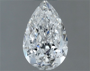 Foto Diamante Natural 0.50 quilates, De pera , Color E, claridad SI2 y certificado GIA de