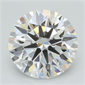 Lab Grown Diamond 4.07 Carats, Round with Excellent Cut, D Color, VS1 Clarity and Certified by GIA