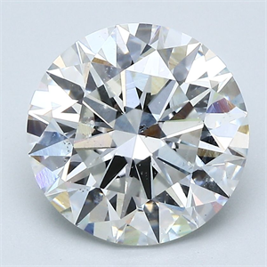 Picture of Natural Diamond 4.20 Carats, Round with Excellent Cut, G Color, SI2 Clarity and Certified by GIA