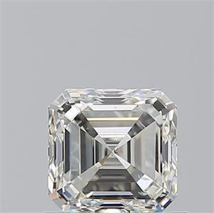 Picture of Natural Diamond 0.90 Carats, Asscher with  Cut, J Color, SI2 Clarity and Certified by GIA