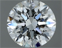 Natural Diamond 0.50 Carats, Round with Excellent Cut, G Color, VVS2 Clarity and Certified by IGI