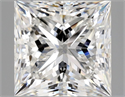 Natural Diamond 2.22 Carats, Princess with  Cut, G Color, VS1 Clarity and Certified by GIA